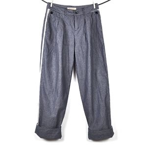 SEE BY CHLOE Pinstripe Baggy Cuff Pants Italy US 4